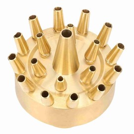 WQAPVHBG 1 inch (G1/DN25) Brass Fountain Nozzle, 40KPA Fountain Spray 6.6Ft Spray Height, Female Thread Pond Fountain Head for 4Ft Covering Diameter Garden Water Fountain Spray Nozzle Sprinkler