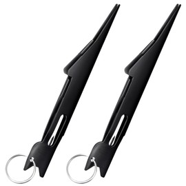 HINZIC 2 Pack Fast Knot Tyer for Fishing Line, Stainless Steel Quick Fly Nail Knot Tying Tool Equipment for Fishing Hooks Lures Ties