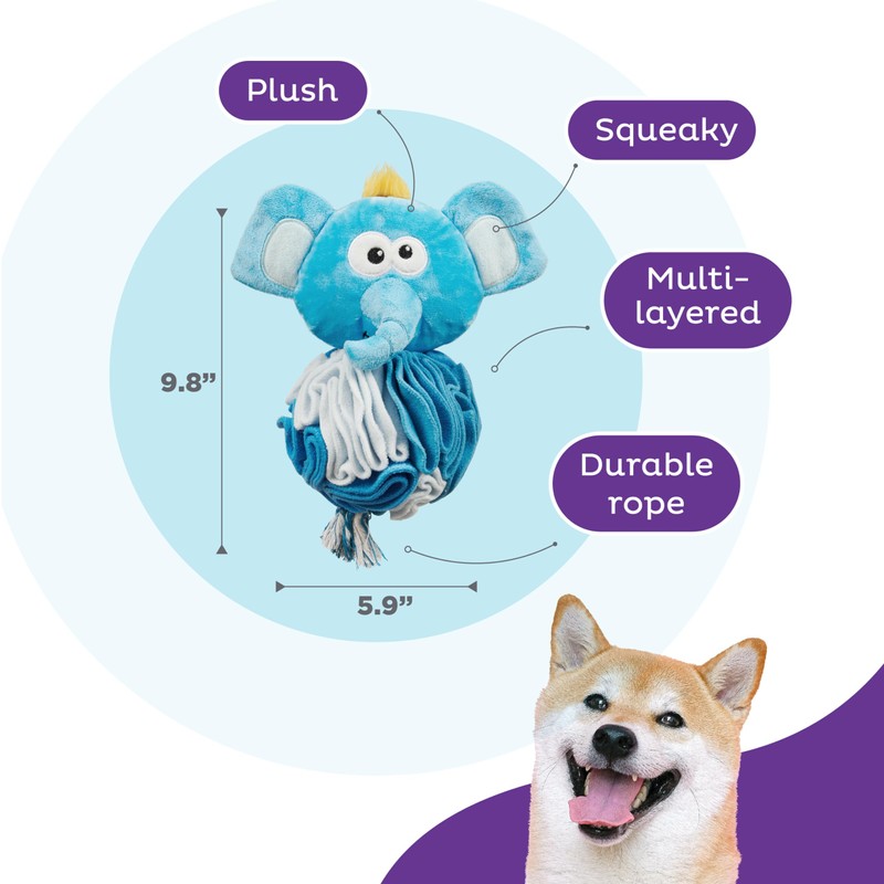 Outward Hound Nina Ottosson Stuff N' Snuffle Plush Snuffle Ball