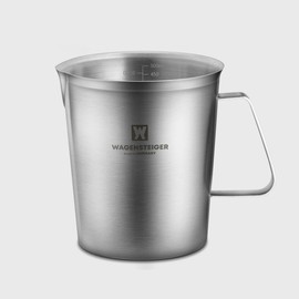WAGENSTEIGER 18/8 Stainless Steel Measuring Cup: Metal Measuring Pitcher with Engraved Oz & ml Markings, Precision Pour Spout & Sturdy Handle – Baking, Coffee & Barista Use (500ml / 16.9Oz)