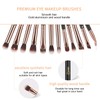 MSQ Eye Makeup Brushes 12pcs Rose Gold Eyeshadow Makeup Brushes