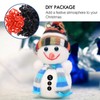 Toddmomy 260Pcs Christmas Snowman DIY Craft Kit, Tiny Buttons, Carrot