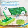 KEEPOW Reusable Dry Sweeping/Wet Mopping Cloths Compatible with Swiffer Sweeper,