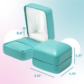 Leather Ring Box for Proposal, Engagement ring box | Premium jewelry holder ring Display case, wedding ring box, Anniversary, Valentine's Day, Ring gift box for All rings, gold, silver, diamond