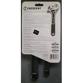 Crescent Genuine Crescent ATWJ2610VS 2 piece Wide Jaw Adjustable Wrench Set 6in. & 10in