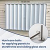 Combo Sidewalk Bolt, Hurricane Anchor for Metal, 25 Pack, 0.25”