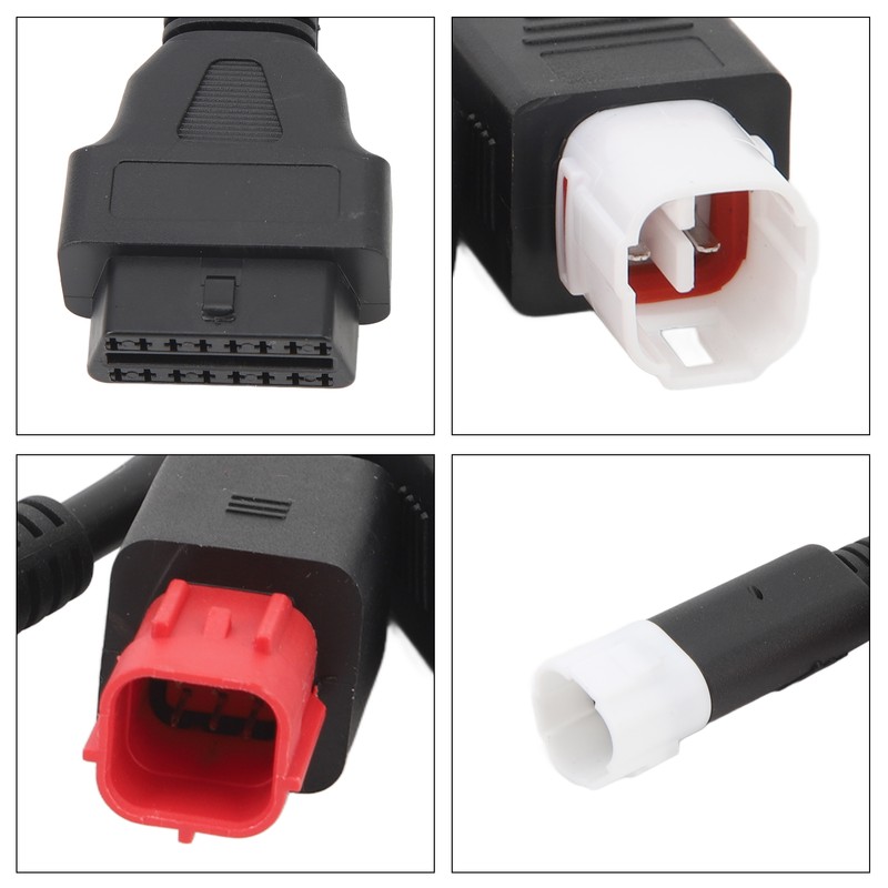 3 in 1 OBD Diagnostic Cable High Flexibility Plastic Plug