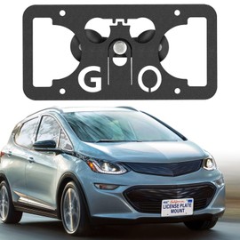 No Drill Front License Plate Bracket Mount Kit Compatible with Chevy Bolt EV 2017-2023, Front Bumper License Plate Mounting Kit