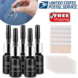 5PCS Car Windshield Broken Glass Repair Liquid Glass Scratch Crack Repair Kit