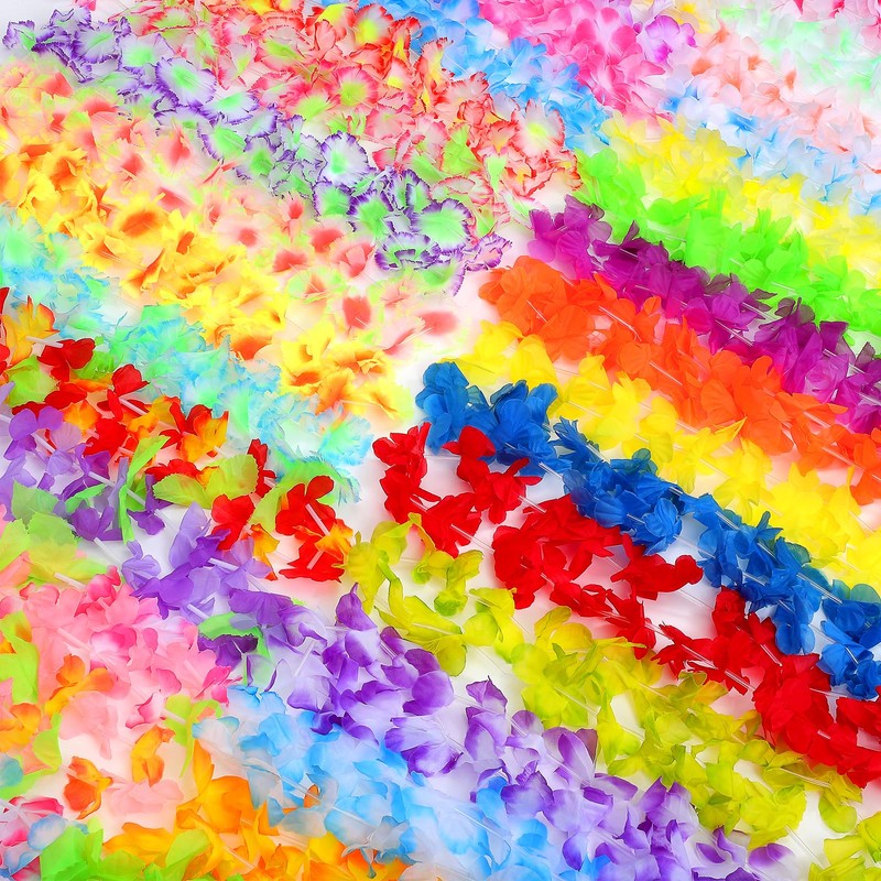 LIOOBO Hawaiian Lei Hawaii Leis 36 Hula Leis Hawaiian Ornament