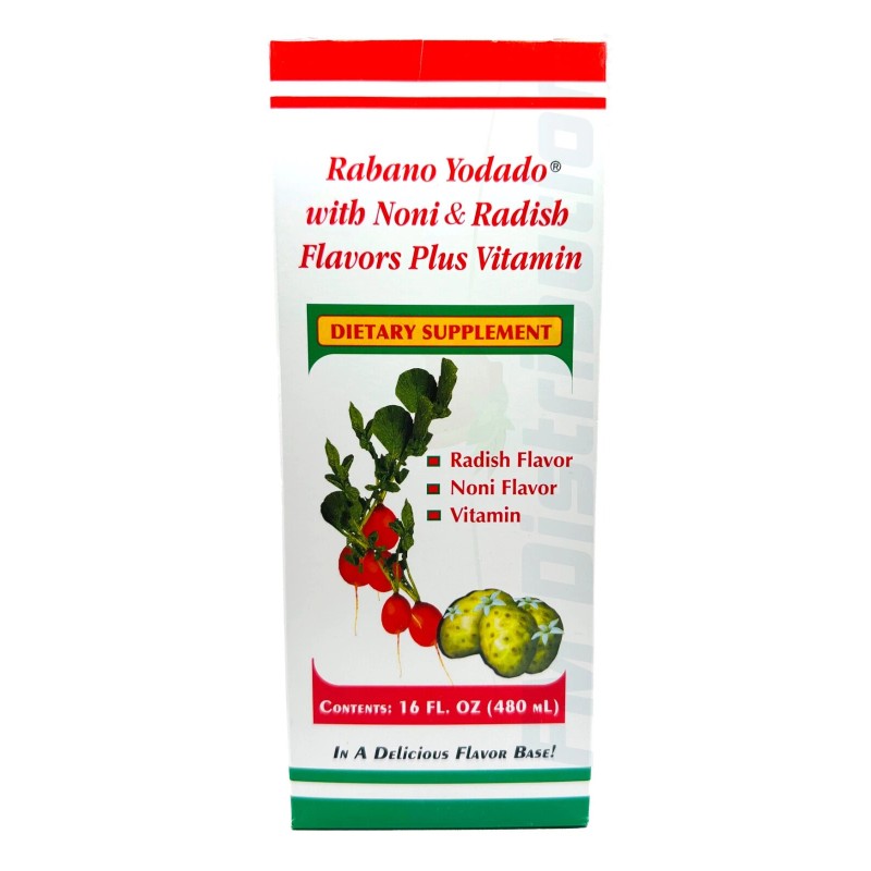 Rabano Yodado con NONI + Vitaminas 480ml / Rabano Yodado