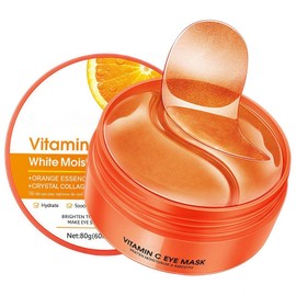 Eye Patches For Dark Circles, Vitamin C Eye Masks Skincare For Dark Circles & Puffy Eyes,Anti Wrinkle Patches, Cooling Mask For Women