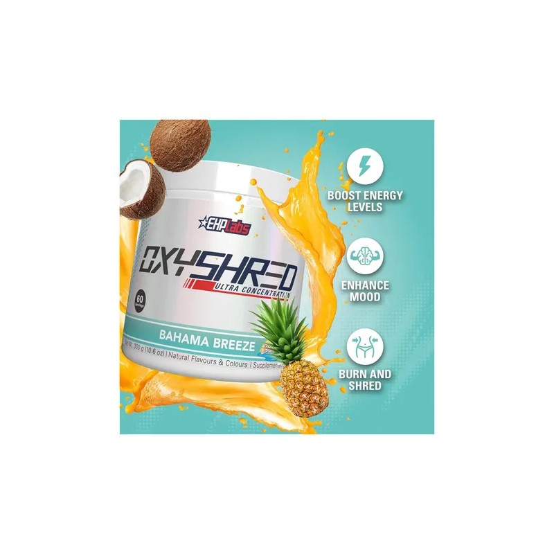 Ehp Labs Oxyshred Quemador De Grasa Termogénico 270g Sabor Bahama