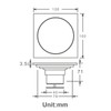 Square Shower Drain for Bathroom Tile Insert with Removable Quadrato