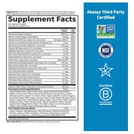 Multivitaminico Para Hombres 30 Veg Caps Garden Of Life Sin Sabor