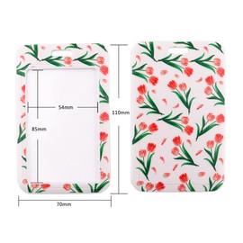 Lanyard mit Kartenhülle Kartenhalter Ausweis aus Stoff Hält 2 Karten, Umhängeband Cute Holder für ID, Arbeitskarte, Schlüsselband zum Umhängen mit Karabiner Geeignet für Handy, Schlüssel, USB (5)