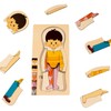 My Body Parts Puzzle for Toddlers Girls Boys Wooden Anatomy
