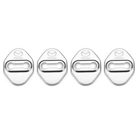 DEVENTORZ Compatible with Mazda M6/M3/M2/M5 Accessories, Set of 4, For Cars, Door Lock, Striker Cover, Door Lock Cover, Luxury Car Accessories, Stainless Steel Cover, Rustproof, Durable, Easy to