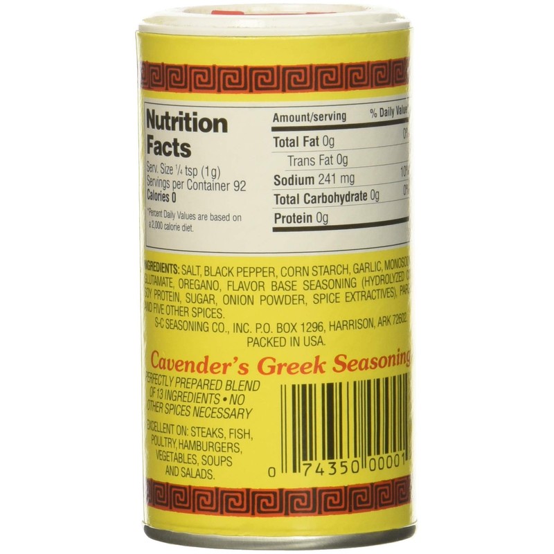 Cavender's All Purpose Greek Seasoning - 3.25 oz (pack of