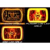Octane Lighting 7X6 Inch Amber SMD LED Glass/Metal Headlight Halogen