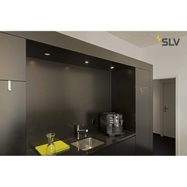 SLV NEW TRIA 68 Round Recessed LED Ceiling Light 9 W COB 3000 K 38 Degree Clip Feathers Black 114380