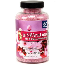 inSPAration Cherry Blossom Aromatherapy Crystals for Spa, Hot Tub & Bath 13 oz.