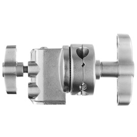 Selens Swivel Grip Head for C Stand Light Stand Boom Arm Photography Heavy Duty Stainless Steel Handle Head Holder Adapter with 4/7/11/15 mm Screw Hole for C-Stand Light Stand