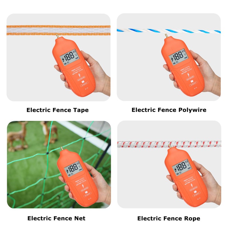 Electric Fence Tester Fault Finder Digital Electric Fence Voltage Tester