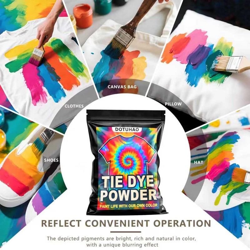 DOTUHAO Tie Dye Powder, Red Fabric Dye, Tie Dyes for