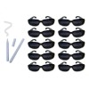 Kit De 10 Gafas De Fiesta Negras Retro Tik Tok + Blancas Y N