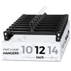 Smartor Pants Hangers - 30 Pack, Black Clips Hangers with