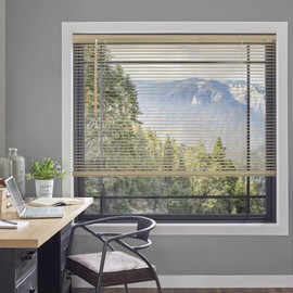 CHICOLOGY Blinds for Windows , Mini Blinds , Window Blinds , Door Blinds , Blinds & Shades , Camper Blinds , Mini Blinds for Windows , Horizontal Window Blinds , Gloss Cappuccino, 60"W X 84"H
