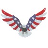 WOONEKY Metal Eagle American Flag Wall Decor Patriotic Wall Art