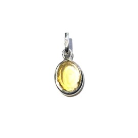 Citrine Sterling Silver Gemstone Pendant Crystal Healing Fashion Gift Energy Handcrafted Accessory Wellness