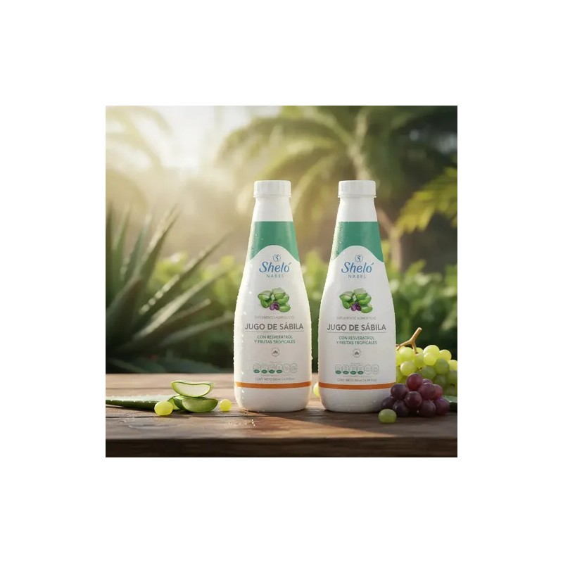 2 Jugo De Sábila Sheló Nabel Con Aloe Vera Jugo