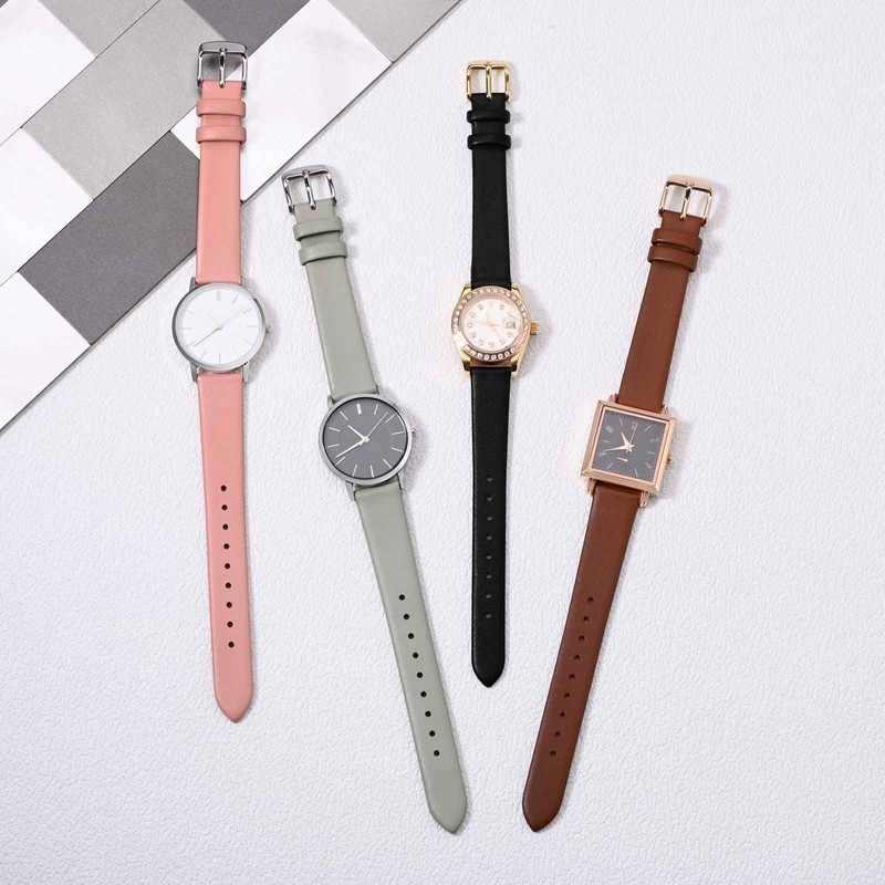 WOCCI 10mm Watch Strap with Rose Gold Buckle, Elegant Genuine