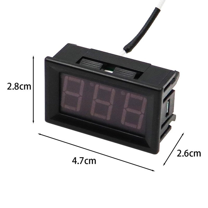 Alnicov Industrial Thermometer -30 to 800°C Thermometer with Probe 12V
