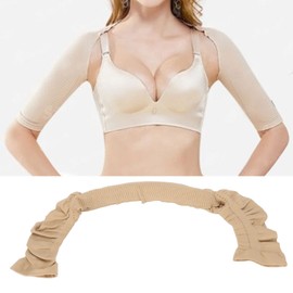 AMONIDA Arm Compression Shaper, Skin Color Prevent Fatigue Reduce Posture Corrector Sleeves Stretchy for Daily Life for Female