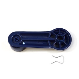 PT Auto Warehouse NI-1091J-P - Inside Interior Inner Window Crank Handle, Blue - Left/Right Pair