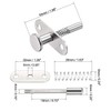 sourcing map Plunger Latches Spring-Loaded Stainless Steel 6mm Dia Head