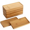 yarlung 10 Pack Small Bamboo Saucers, 7 Inch Plant Saucers