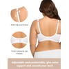 POKARLA Bras for Women Seamless Wireless Full-Coverage Adjustable Straps Stretchy