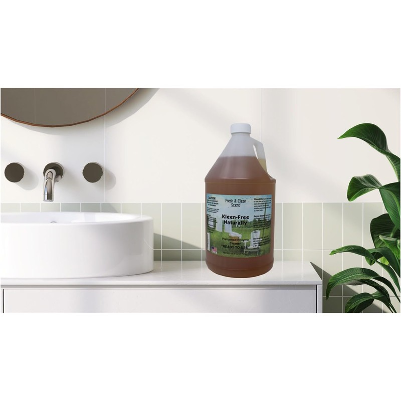Kleen Free Naturally Preformed Enzyme Cleaner, Enzyme Solution, Multi-Purpose Cleaner,