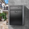 KYODOLED Steel Combination Lock Mail Boxes Outdoor,Locking Wall Mount Mailbox,Security