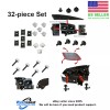 Performance One 1998-2002 Firebird Headlight Assembly Rebuild 32 Parts Set.