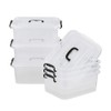 Waikhomes Set of 6 Storage Plastic Boxes Set, 8 L