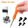 Ring Doorbell Screwdriver Set,T6,T15,+5.0,-4.0 Double-ended Screwdriver Bits with 40 Screws,for