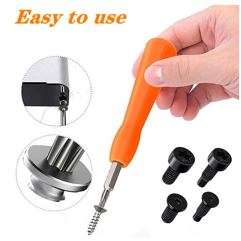 Ring Doorbell Screwdriver Set,T6,T15,+5.0,-4.0 Double-ended Screwdriver Bits with 40 Screws,for