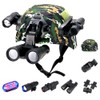 Airsoft Paintball Fast Helmet with Flashlight Telescope Strobe Light for