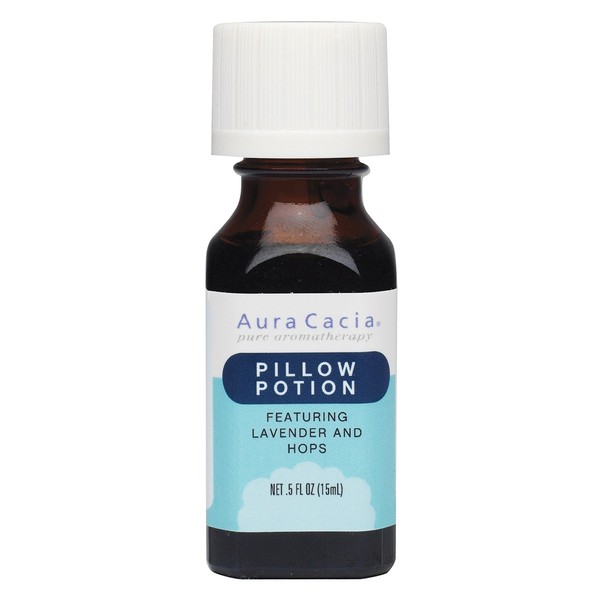Aura Cacia Essential Solutions Oil Blend, Pillow Potion, 0.5 fluid ounce (Pack of 2)